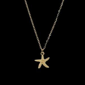 14kt Yellow Gold Plated Starfish Necklace